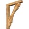 Ekena Millwork Olympic Block Rough Sawn Bracket w/ Offset Brace, Western Red Cedar, 6"W x 36"D x 48"H BKT0604X36X48OLY05RWR - alternate 1
